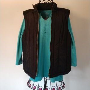 Tribal Light Weight Black Jacket Vest XL